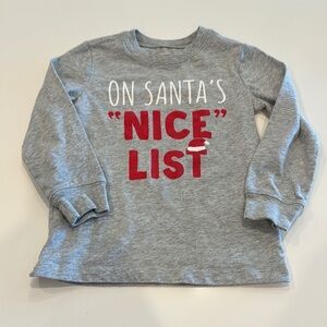 Carter's Gray Christmas Long Sleeve Tee
